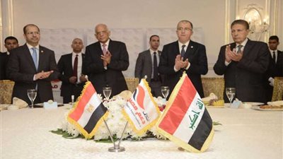 رئيس ائتلاف دعم مصر يقيم حفل استقبال لرئيس البرلمان العراقي