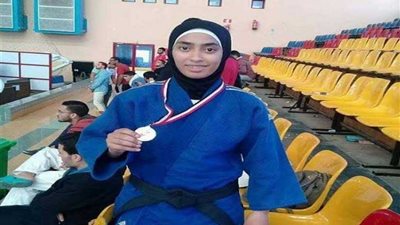 ذهبية جودو الشهيد الرفاعي لـ « رنا» بنت المنوفية