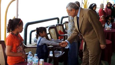 أمن المنيا ينظم احتفالية للأطفال اليتامى