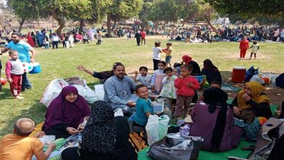 بالصور.. حدائق ومتنزهات القليوبية كاملة العدد في احتفالات شم النسيم