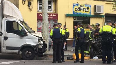 إصابات إثر دهس حافلة لمشاة في برشلونة