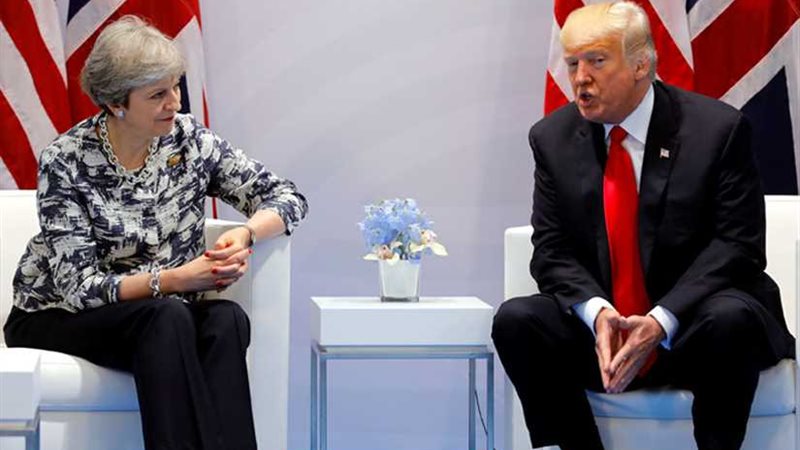 ترامب وماي اتفقا