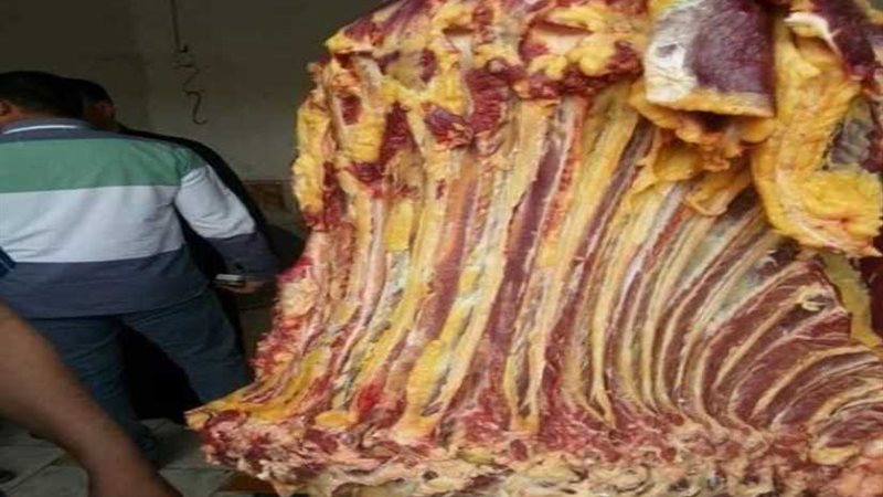 ضبط لحوم فاسدة وتحرير