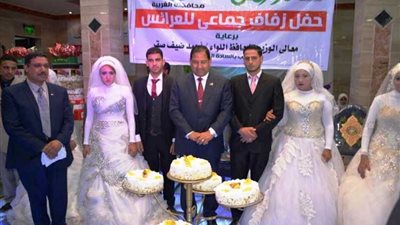 محافظ الغربية يشهد حفل زفاف جماعي للأيتام