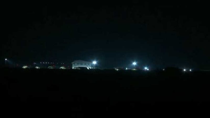 اللقطات الأولى للغارات