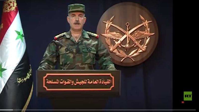 بيان الجيش السوري:
