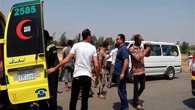 إصابة 7 طلاب في حادث على طريق جمصة الدولي