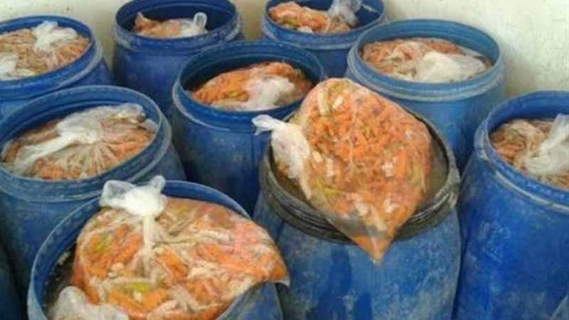 ضبط 4 أطنان مخللات