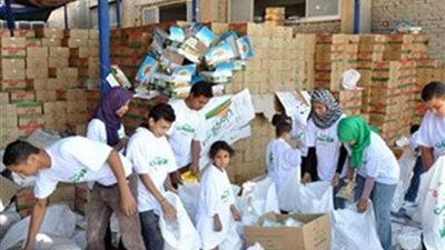 توزيع 1200 قطعة ملابس مجانًا بالمنوفية