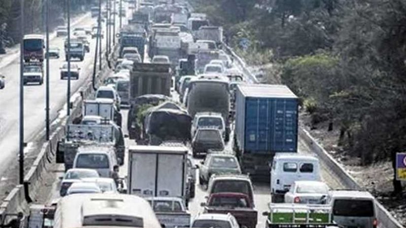 توقف طريق القاهرة-