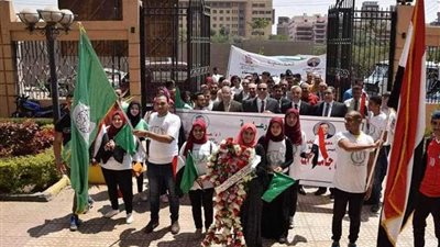 المنوفية تنظم مسيرة تأييد للقوات المسلحة