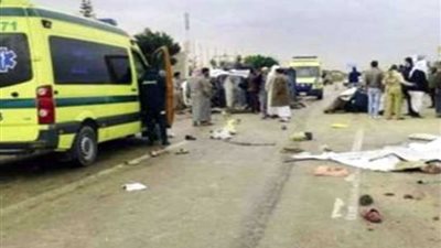 مصرع شخص وإصابة سيدة في حادث على طريق شربين - المنصورة