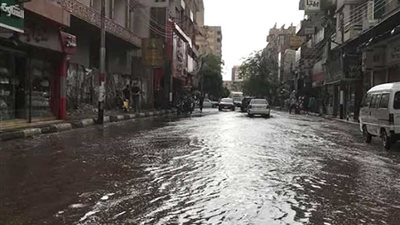 أمطار غزيرة ​على بني سويف​ (صور)​