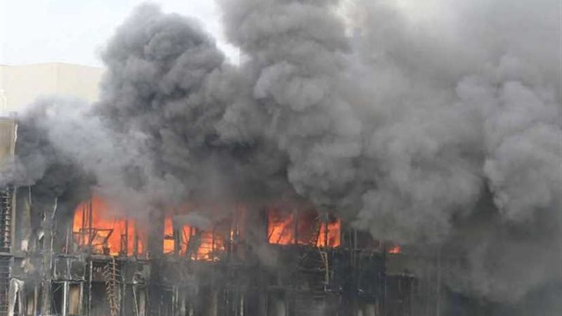 حريق يلتهم صالة غناء