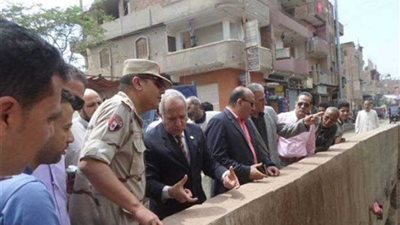 القوات المسلحة تغطي ترعة سبك الضحاك بالمنوفية