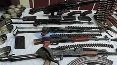 ضبط ٧٧ قطعة سلاح ناري على مستوى الجمهورية خلال ٢٤ ساعة