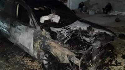 اسرائيليون يحرقون سيارات فلسطينية جنوب وشرق نابلس