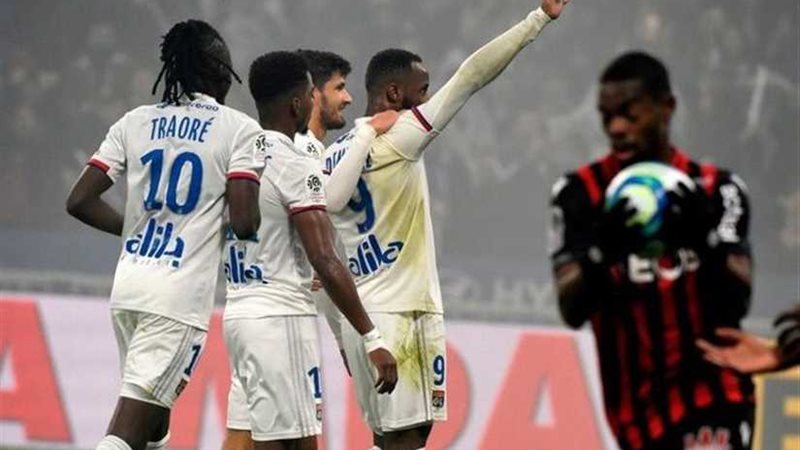 ليون يفوز على نيس