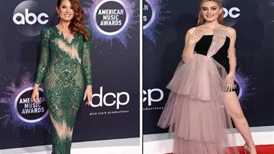 شاهد.. إطلالات النجوم في حفل توزيع جوائز الموسيقى الأمريكية