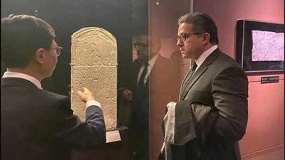 مدير متحف بكين القومي يستقبل وزير الآثار في بكين