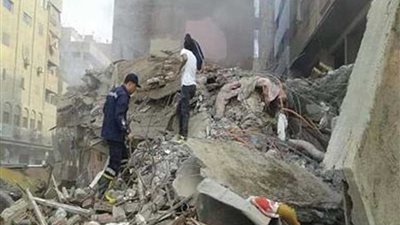 إصابة ربة منزل في انهيار عقار بالبحيرة