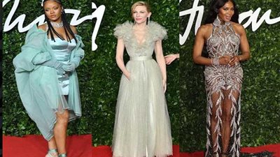 شاهد.. إطلالات نجمات هوليوود في حفل جوائز الموضة البريطانية ٢٠١٩