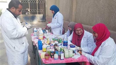 جامعة بنها تنظم قافلة بيطرية لقرية الأحراز في شبين القناطر