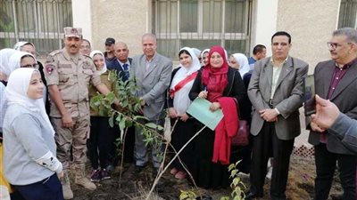 البيئة تزرع 755 شجرة مثمرة بالدقهلية ضمن الحملة القومية للتشجير