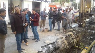 محافظ المنوفية يوجه بإصلاح خط الغاز الطبيعي بميدان الجبري بشبين الكوم