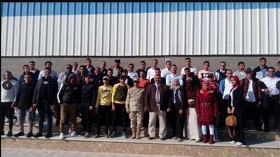 وفد طلابي من جامعة المنيا يزور المشروعات القومية بـ