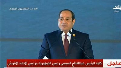 عاجل.. الرئيس السيسي: برغم تحديات القارة الضخمة 