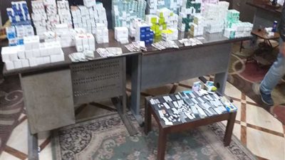 ضبط 22 ألف قرص دوائي مخدر داخل صيدلية بالدقهلية