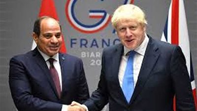 الرئيس السيسي يهنئ جونسون بفوز 