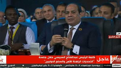 الرئيس السيسي يشهد جلسة 