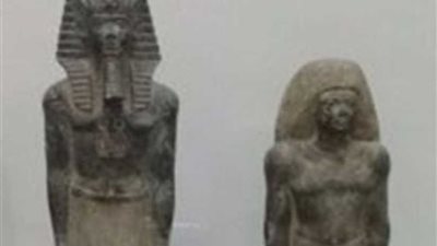 ضبط تمثالين فرعونيين بحوزة عاطلين غرب الإسكندرية