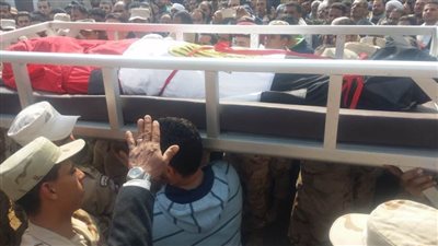 تشييع جثمان شهيد الواجب بالدقهلية