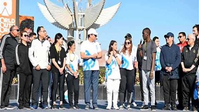 الرئيس السيسى يعبر عن سعادته بالمشاركة فى ماراثون يجمع بين مختلف شباب العالم 