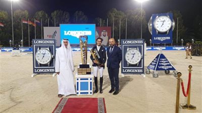 الفارس محمد زيادة يحقق إنجازا تاريخيا بالفوز بذهبية بطولة الجائزة الكبرى بالإمارات