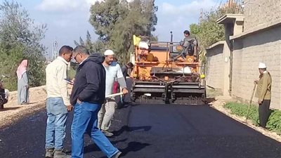 رصف طريقي ترعة الحاجر بالدلنجات وحمد بالمحمودية