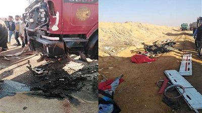 ننشر أسماء 12 شخصًا ضحايا حادث دهس سيارة نقل لميكروباص بالمنوفية