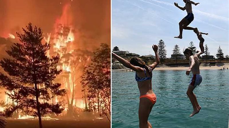 الحرائق تشعل سماء