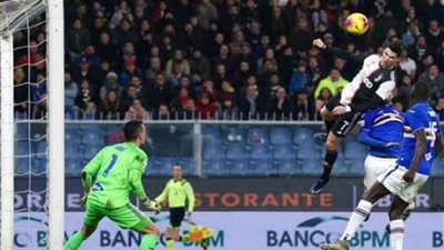 قفز ٧١ سم .. ارتقاء مبهر لرونالدو يمنح يوفنتوس التقدم أمام سامبدوريا