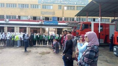 طلاب جامعة كفرالشيخ يشاركون في ندوة إدارة الحماية المدنية