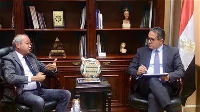 العناني يستقبل رئيس شركة سامسونج