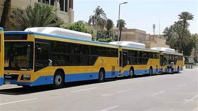  أتوبيسات صديقة للبيئة للعمل داخل العاصمة الإدارية الجديدة