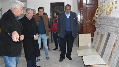 محافظ المنيا يطالب بزيادة مداخل مسجد الفولي وتوسعة مصلي السيدات