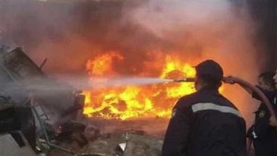 نشوب حريق داخل غرفتين بمدرسة طه حسين دون إصابات بالمنيا