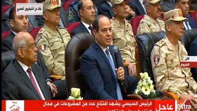عاجل.. الرئيس السيسي: القوات المسلحة مسئولة عن الأمن القومي ومدنية الدولة بنص الدستور