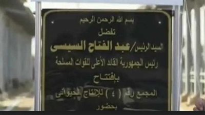 الرئيس السيسي يفتتح 4 مشروعات قومية للانتاج الحيوانى بالبحيرة