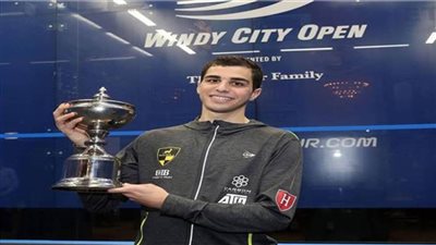 علي فرج يتوج ببطولة ويندي المفتوحة للإسكواش